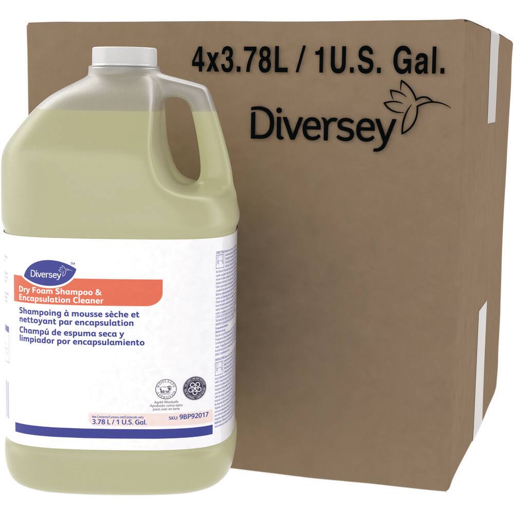 Diversey Dry Foam Shampoo & Encapsulation Cleaner:  1 gal, Jug, - 2985984