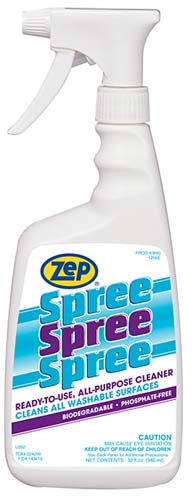 Zep Spree Cleaner—All Purpose—Container: 1 qt Spray Bottle, Case Qty: 12 - 06967805