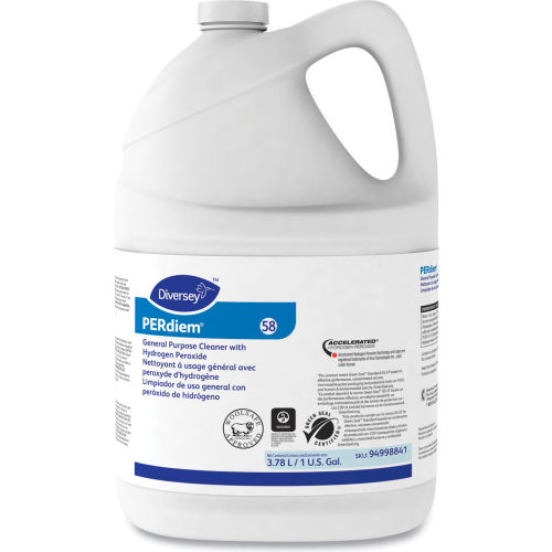 Diversey Diversey™ Concentrated General Purpose Cleaner w/Hydrogen Peroxide, Gal Btl 4/Case - DVO4998841 - WBB1872685