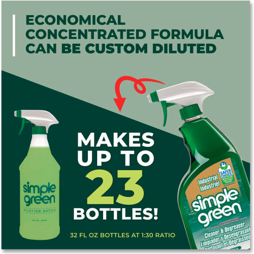Simple Green Simple Green® Industrial Cleaner & Degreaser, 24 oz. Bottle, 12 Bottles - 13012 - WBB1872713