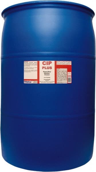 Detco Cip Plus, 55 Gal Drum, Low Foam Alkaline Cleaner w/ Sod Hypochlorite - 33701764
