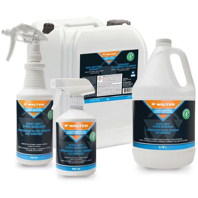 Walter Surface Technologies Walter 53G537 Heavy-Duty Citrus Degreaser Asphalt & Tar Remover 5.2 gal Pail - WAL-53G537