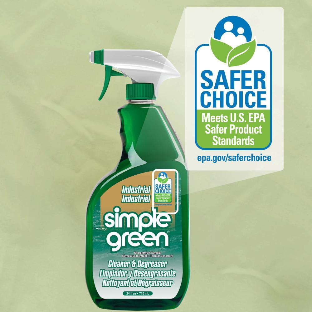 Simple Green Industrial Cleaner & Degreaser, 24 oz Spray Bottle - 89887509