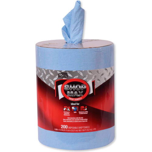 Tork Tork® Advanced ShopMax Wiper 450, Center-Pull, 9.9" x 13.1", 200/Roll, 2 Rolls/Case - 450338 - WBB2376316