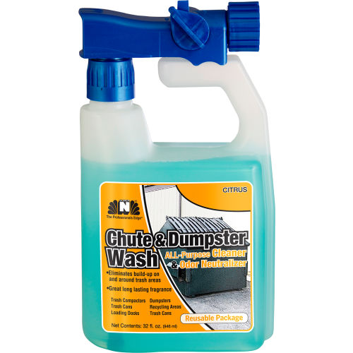 Nilodor Nilodor RTU Chute & Dumpster Wash, Citrus Scent, Quart Bottle, 6/Case - WBB2733030