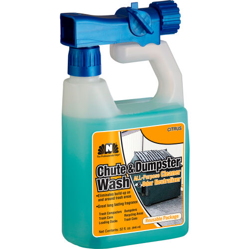 Nilodor Nilodor RTU Chute & Dumpster Wash, Citrus Scent, Quart Bottle, 6/Case - WBB2733030