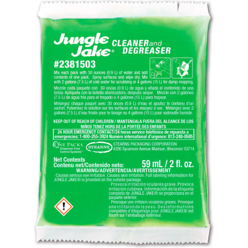 Stearns Packaging Corporation Stearns Jungle Jake Cleaner Degreaser - 2 oz Packs, 72 Packs/Case - 2381503 - WBB2310693