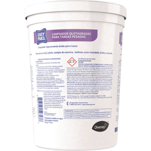 Diversey Diversey™ Easy Paks® Heavy-Duty Cleaner/Degreaser, 1.5 oz. Pack, 72 Packs - 990682 - WBB260542