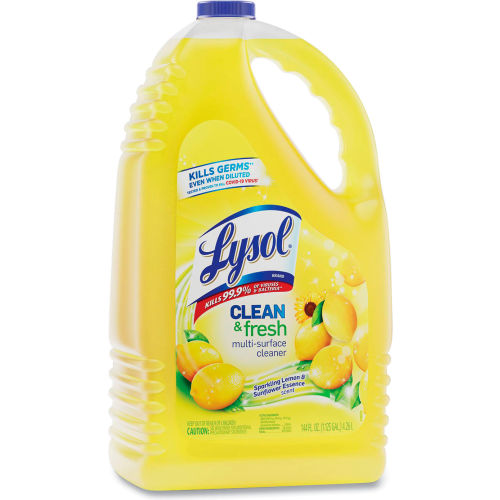 Lysol Lysol Clean and Fresh Multi-Surface Cleaner, Sparkling Lemon & Sunflower Essence, 144 oz. Bottle - WBB2685167