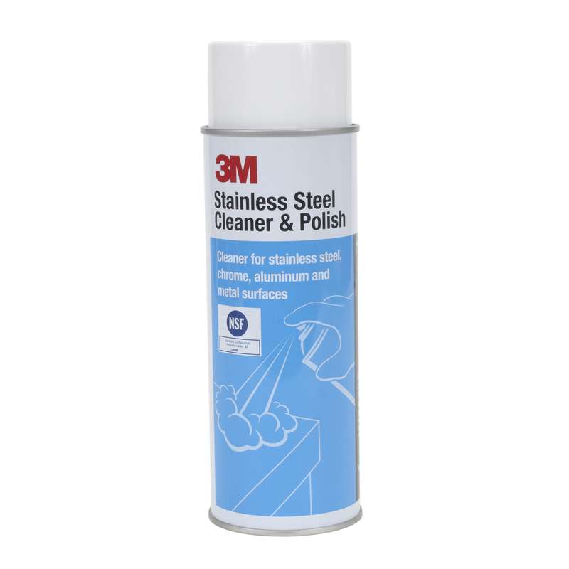 3M 3M™ Stainless Steel Cleaner & Polish, 21 oz Aerosol, 12/case - 50048011140020-31196
