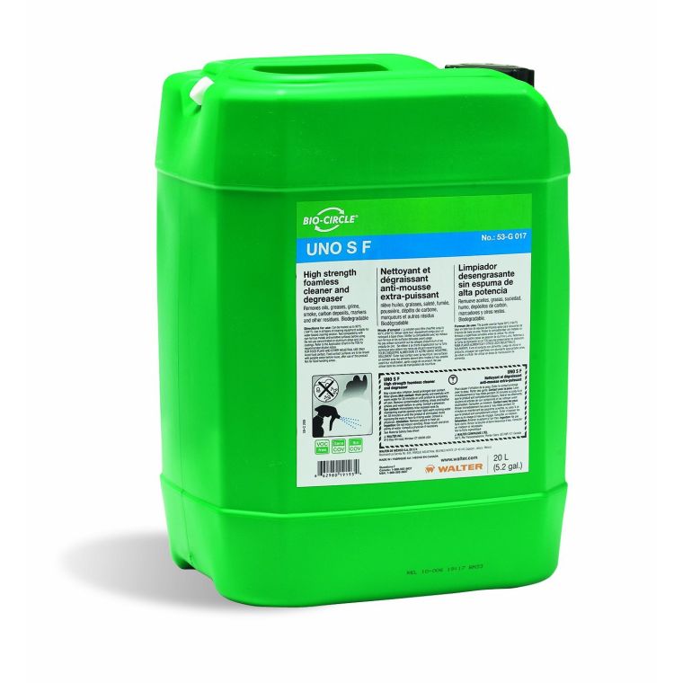 Walter Surface Technologies Walter Bio-Circle 53G017 UNO SF High Strength Cleaner/Degreaser 20L - WAL-53G017