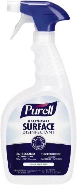 PURELL® PURELL Healthcare Surface Disinfectant Spray, Fragrance Free, 32 fl oz Capped Bottle with Spray Trigger in Pack - 37643574