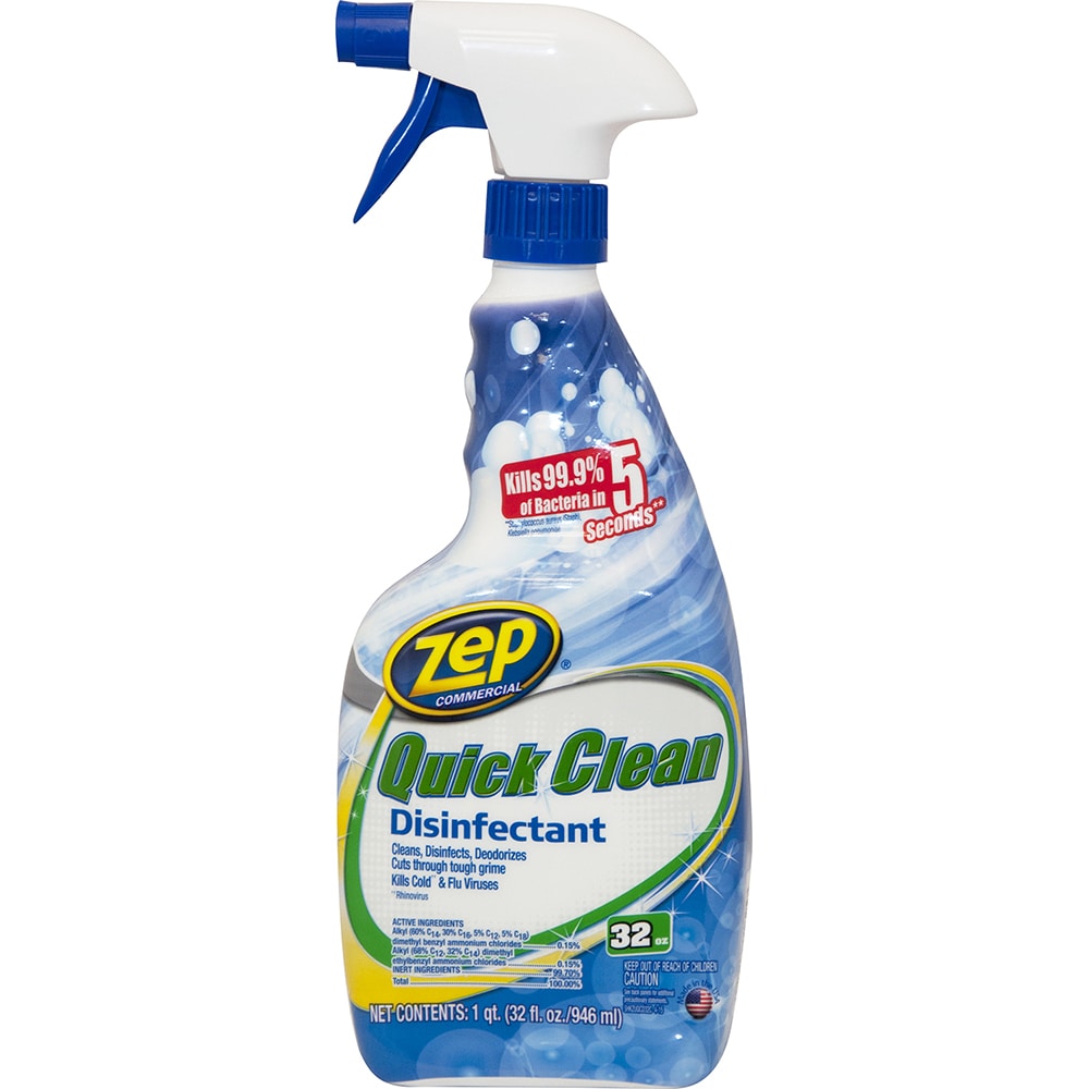 ZEP Quick Clean Disinfectant Cleaner, 1 qt - 14911275