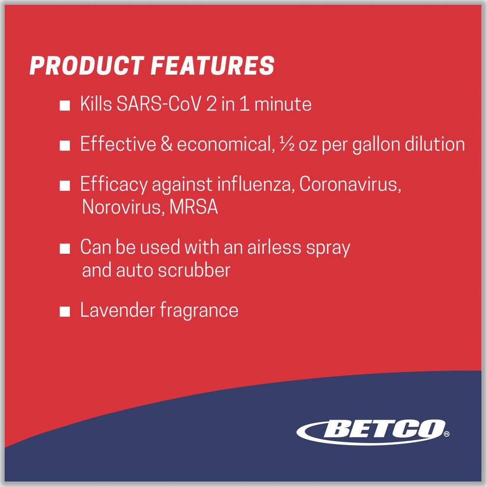 Betco All-Purpose Cleaner:  2 L, Bottle,  Disinfectant - 73006868