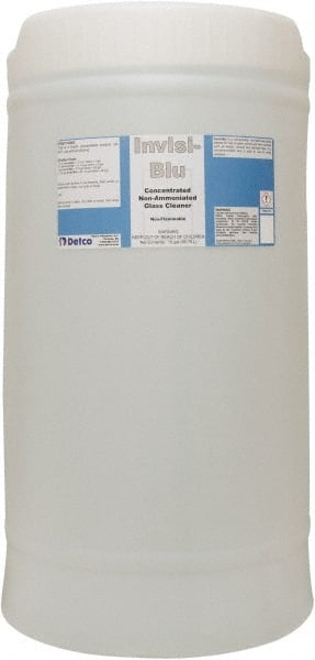 Detco Invisi-Blu, 15 Gal Drum, Concentrated Glass Cleaner - 33687500
