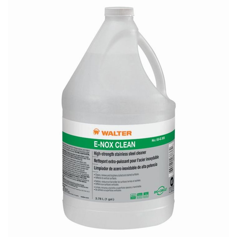 Walter Surface Technologies Walter 53G305 Bio-Circle E-Nox Heavy-Duty Stainless Steel Cleaner/Brightener 3.78L - WAL-53G305