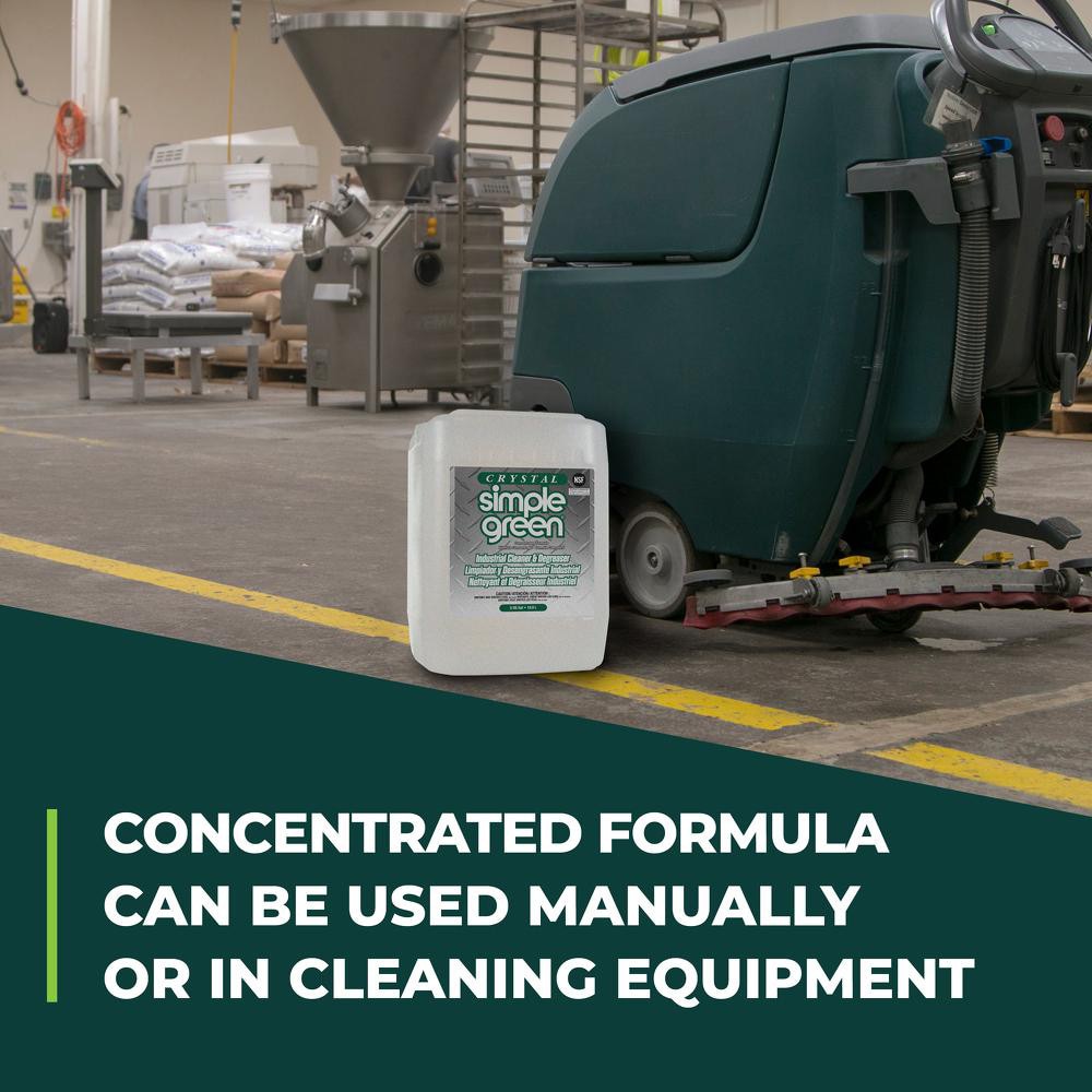 Simple Green Crystal Industrial Cleaner & Degreaser, 5 gal - 89887574