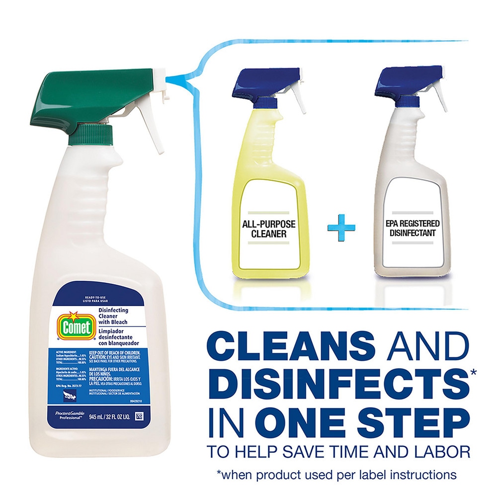 Comet All-Purpose Cleaner & Disinfectant:  32 oz, Trigger Spray Bottle,  Disinfectant - 10725653