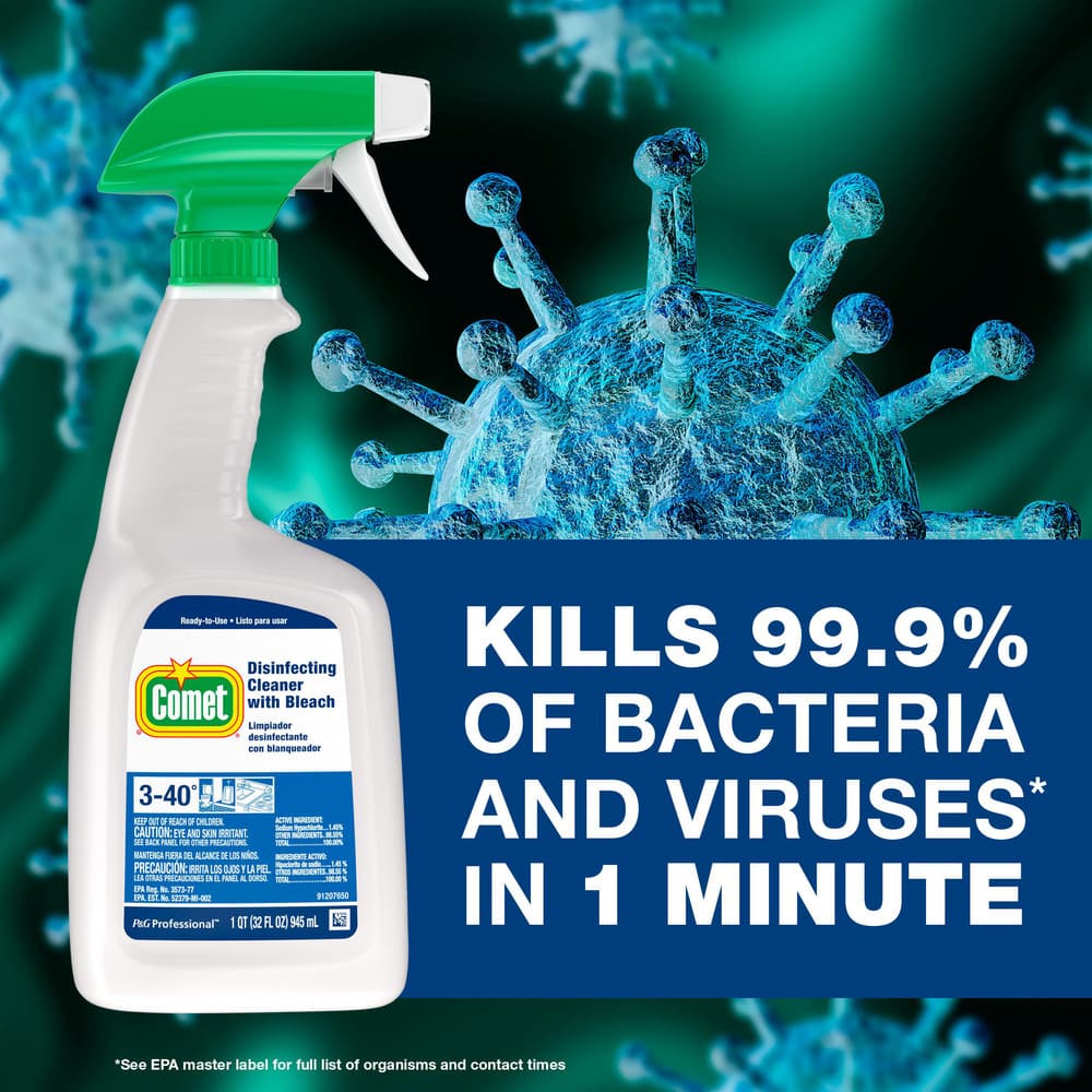 Comet All-Purpose Cleaner & Disinfectant:  32 oz, Trigger Spray Bottle,  Disinfectant - 10725653