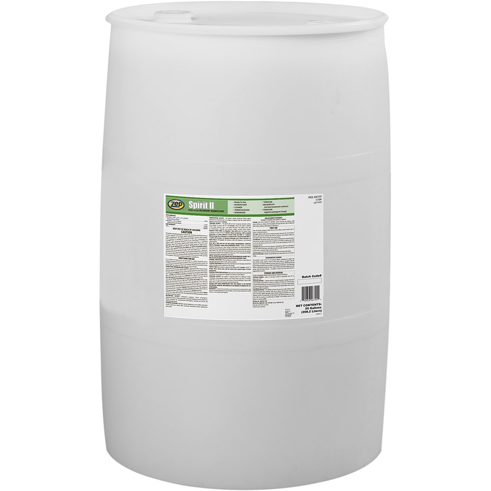 ZEP All-Purpose Cleaner: 55 gal Drum, Disinfectant - 14911267