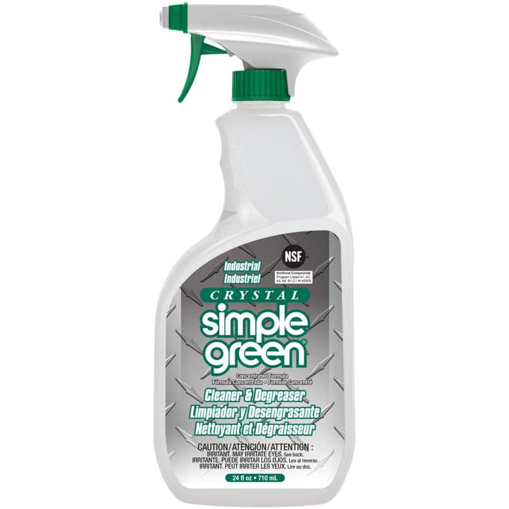 Simple Green Crystal Industrial Cleaner & Degreaser, 24 oz Spray Bottle - 89887558