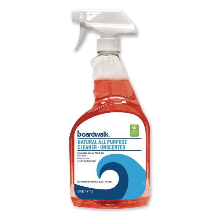 Boardwalk Natural All Purpose Cleaner, Unscented, 32 Oz Spray Bottle, 12/Carton - AF7134
