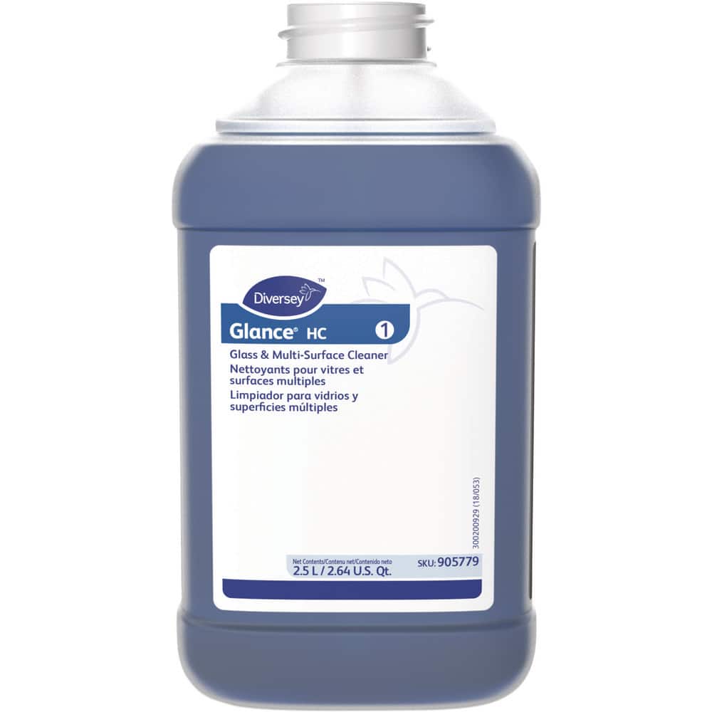 Diversey Glass Cleaners; Form: Liquid; Container Type: Bottle; Solution Type: Concentrated; Container Size: 2.5 L; Scent: Ammonia; Concentrated: Yes - 3006525