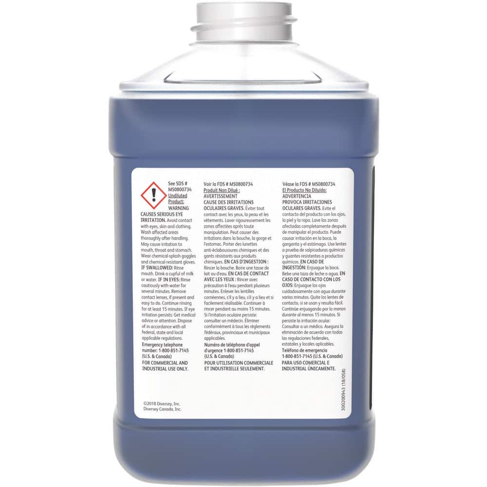 Diversey Glass Cleaners; Form: Liquid; Container Type: Bottle; Solution Type: Concentrated; Container Size: 2.5 L; Scent: Ammonia; Concentrated: Yes - 3006525