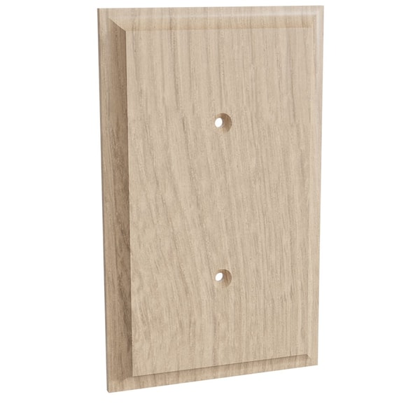 Designs Of Distinction Single Blank Switch Plate Cover - White Oak - 01452001WK1