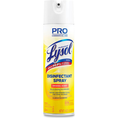 Professional Lysol Professional LYSOL® Brand Disinfectant Spray, Original Scent, 19 oz Aerosol Spray, 12/Carton - WB615158