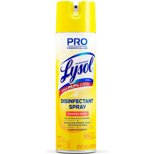 Professional Lysol Professional LYSOL® Brand Disinfectant Spray, Original Scent, 19 oz Aerosol Spray, 12/Carton - WB615158