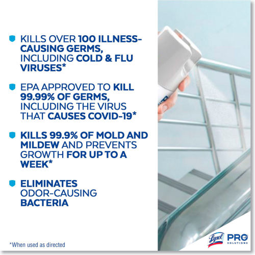 Professional Lysol Professional LYSOL® Brand Disinfectant Spray, Original Scent, 19 oz Aerosol Spray, 12/Carton - WB615158