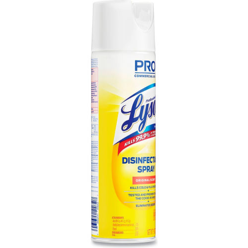 Professional Lysol Professional LYSOL® Brand Disinfectant Spray, Original Scent, 19 oz Aerosol Spray, 12/Carton - WB615158