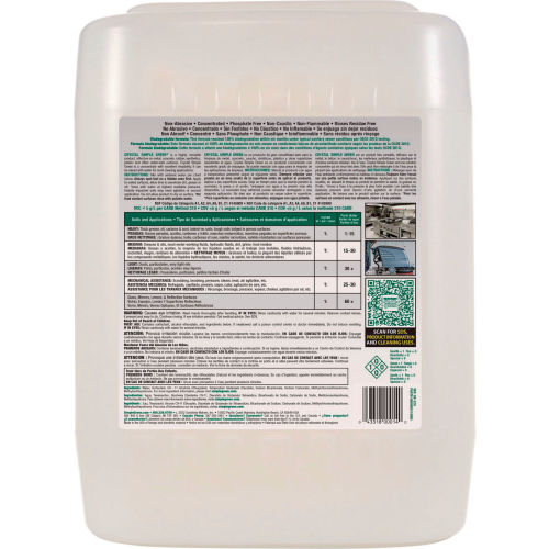 Simple Green Crystal Simple Green® Industrial Cleaner and Degreaser, 5 Gallon Pail - 19005 - WBB260338