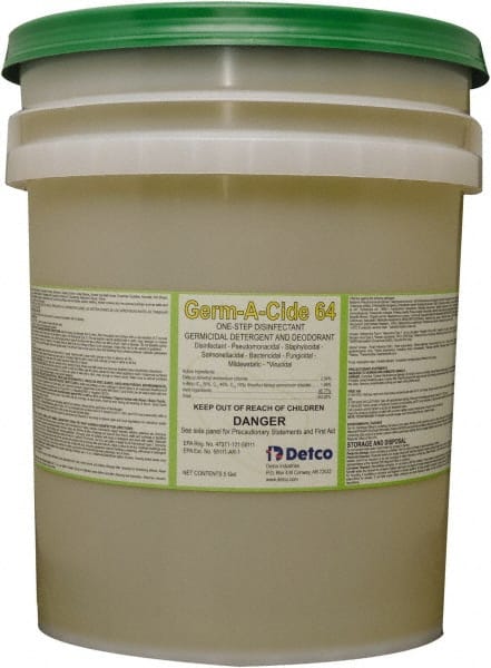 Detco Germ-A-Cide 64, 5 Gal Pail, Concentrated Disinfectant/Cleaner - 33702507