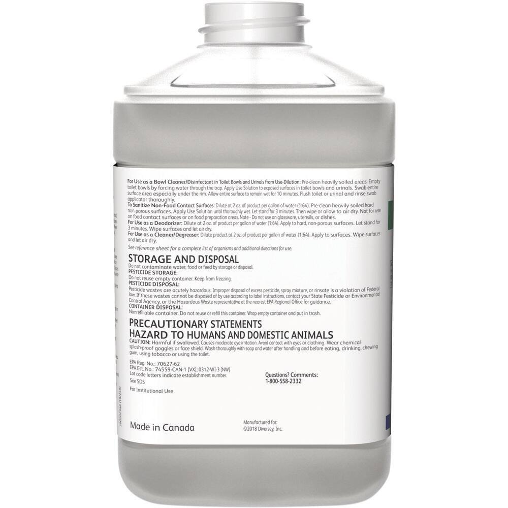 Diversey All-Purpose Cleaner:  2.5 L, Bottle,  Disinfectant - 85418234