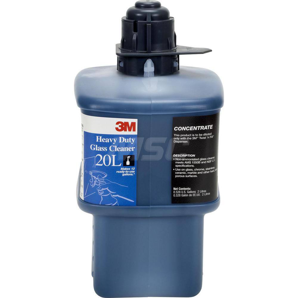 3M Glass Cleaners; Form: Liquid Concentrate; Container Type: Bottle; Solution Type: Concentrated; Container Size: 2 L; Scent: Pleasant; Concentrated: Yes - 11565207