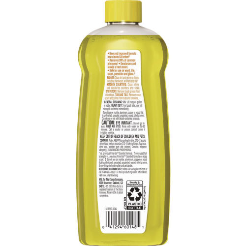 Pine-Sol Pine-Sol® Multi-Surface Cleaner Concentrated, Lemon Fresh Scent, 14 oz. Bottle, 12/Case - WBB3172935