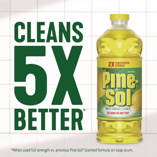 Pine-Sol Pine-Sol® Multi-Surface Cleaner Concentrated, Lemon Fresh Scent, 14 oz. Bottle, 12/Case - WBB3172935