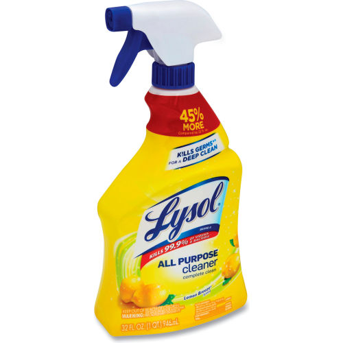 Lysol Lysol® All-Purpose Cleaner, Lemon, 32 oz. Trigger Spray Bottle, 12 Bottles - 75352 - WBB567226