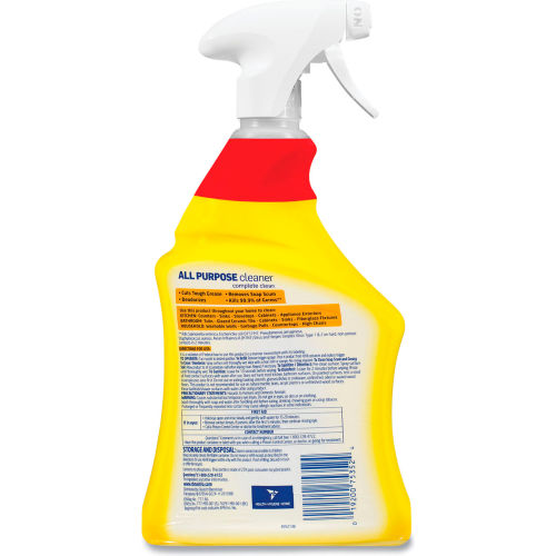 Lysol Lysol® All-Purpose Cleaner, Lemon, 32 oz. Trigger Spray Bottle, 12 Bottles - 75352 - WBB567226