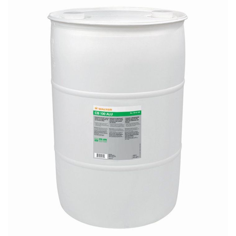 Walter Surface Technologies Walter 53G128 CB 100 ALU Natural Water-Based Cleaner and Degreaser 208 Liter Liquid - WAL-53G128