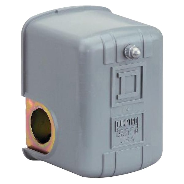 Interruptor de presión Telemecanique Sensors, (1) puerto, 1/4 pulgadas NPTM, DPST, 20 a 65 psi, Acción Estándar - 9013FSW29J21