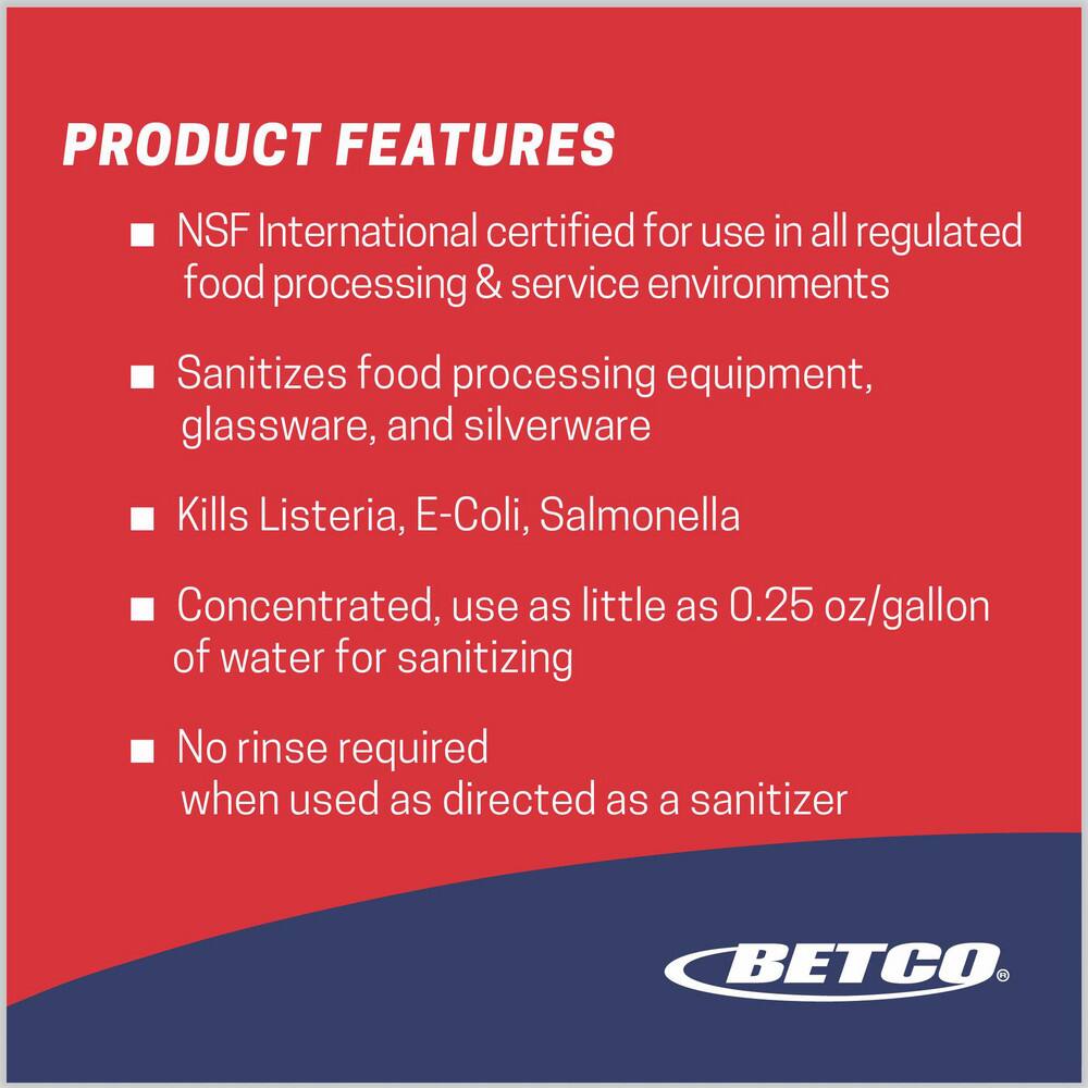 Betco All-Purpose Cleaner:  1 gal, Bottle,  Disinfectant - 72528128