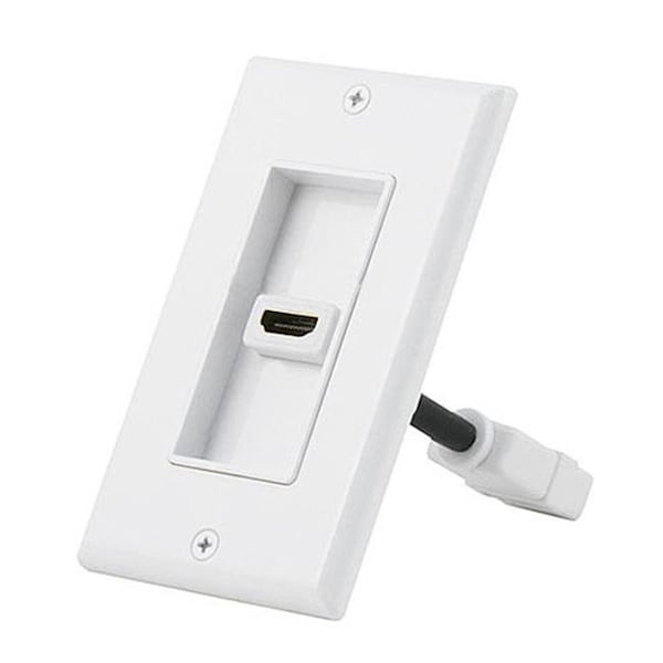 Cmple CMPLE 563-N HDMI Wall Plate with 4 inches Extension cable - 563-N