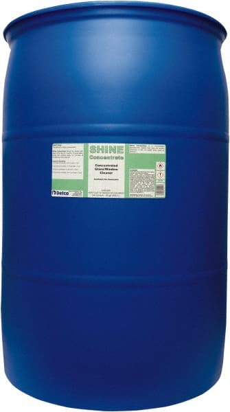 Detco Shine Concentrate, 55 Gal Drum, Concentrated Glass Cleaner - 33687450