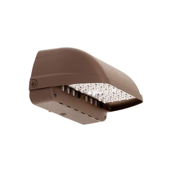Hubbell Lighting Hubbell LNC2-18L-4K-070-4-U-DB-PCU LED Compact Wallpak w/ PC, Bronze, 43W, 4200L, 4000K, Type III - LNC2-18L-4K-070-4-U-DB-PCU