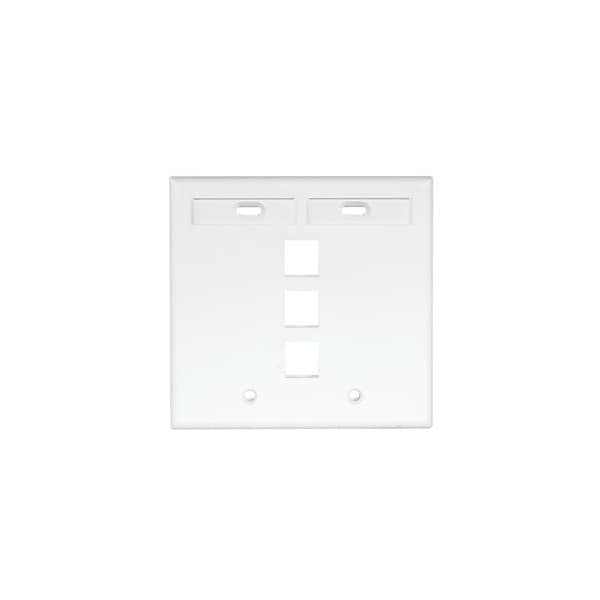 Leviton Number of Gangs: 2 High-Impact Plastic, White - 42080-3WP