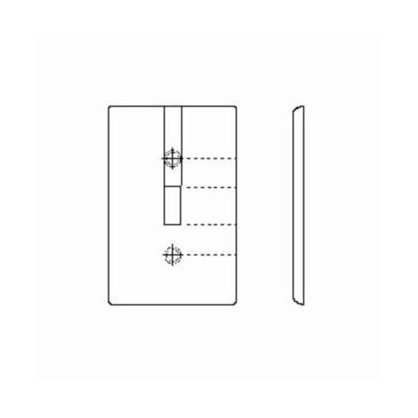 Leviton Wallplates 4 Gang 3 Tgl 1 Dec Wlplt White - P326-W