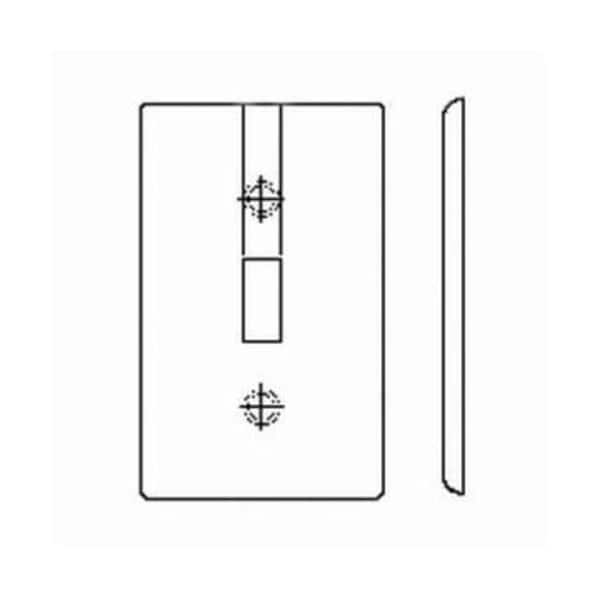 Leviton Wallplates 4 Gang 3 Tgl 1 Dup Wlplt White - P38-W